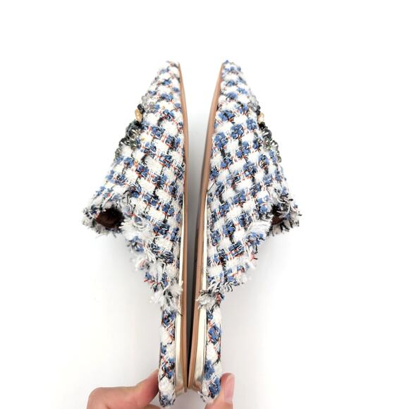 Kurt Geiger London Olive Eye Mule Pointed Toe Women's White Size US5 EU35.5 - Picture 5 of 11